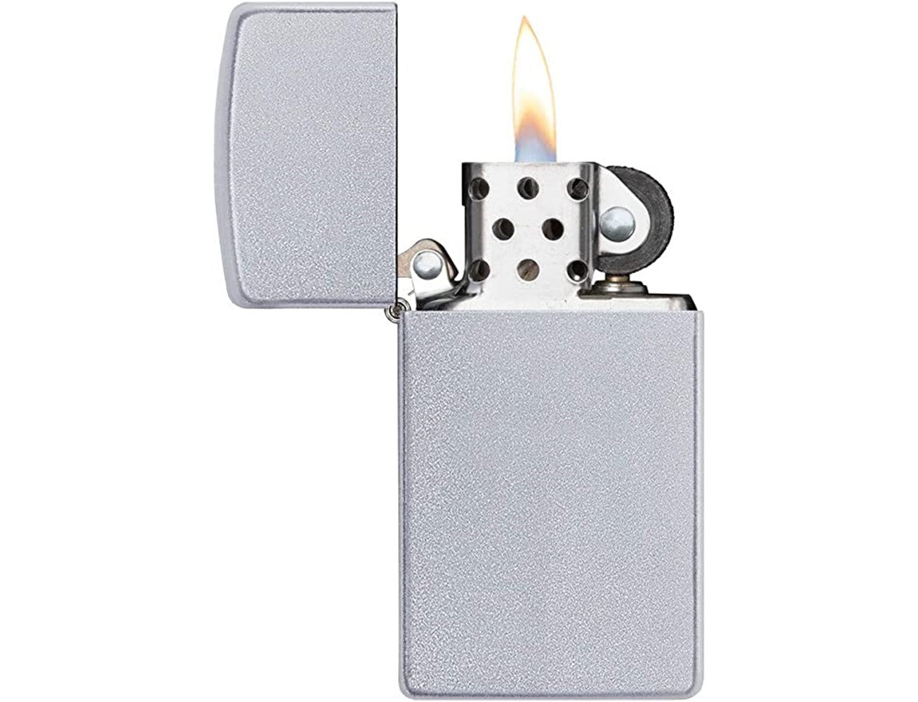 Zippo 1605 Slim Satin Chrome Lighter, Lighter, - Outdoor Kuwait