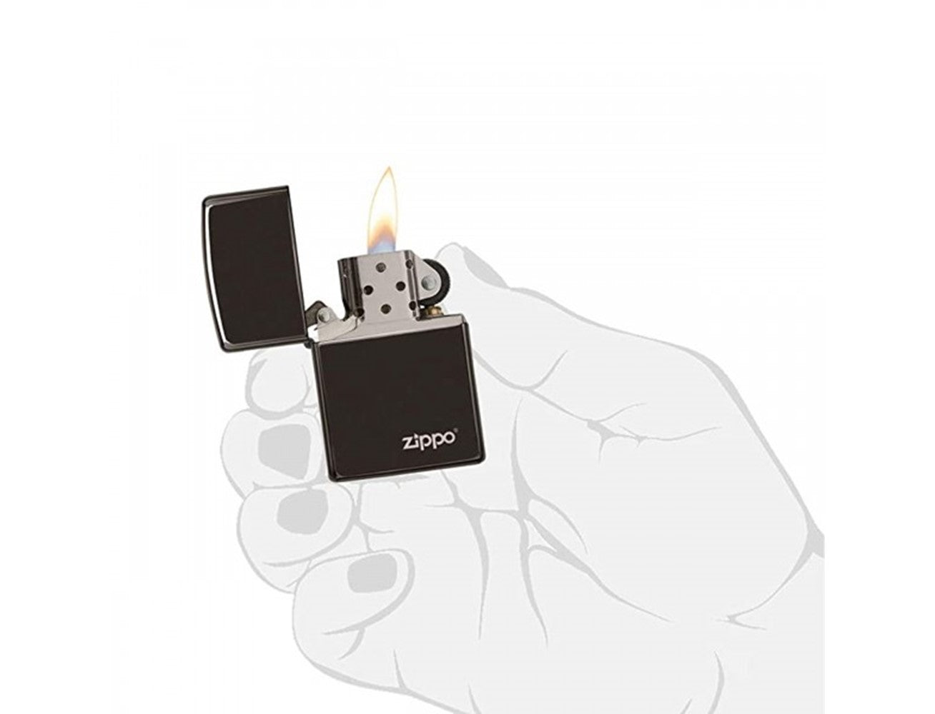 Zippo Lighter 24756Zl Ebony With Zippo Logo Lasered, Lighter, - Outdoor Kuwait
