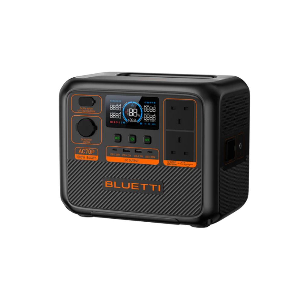 BLUETTI AC70P Portable Power Station | 1000W 864Wh, Power Station, - Outdoor Kuwait