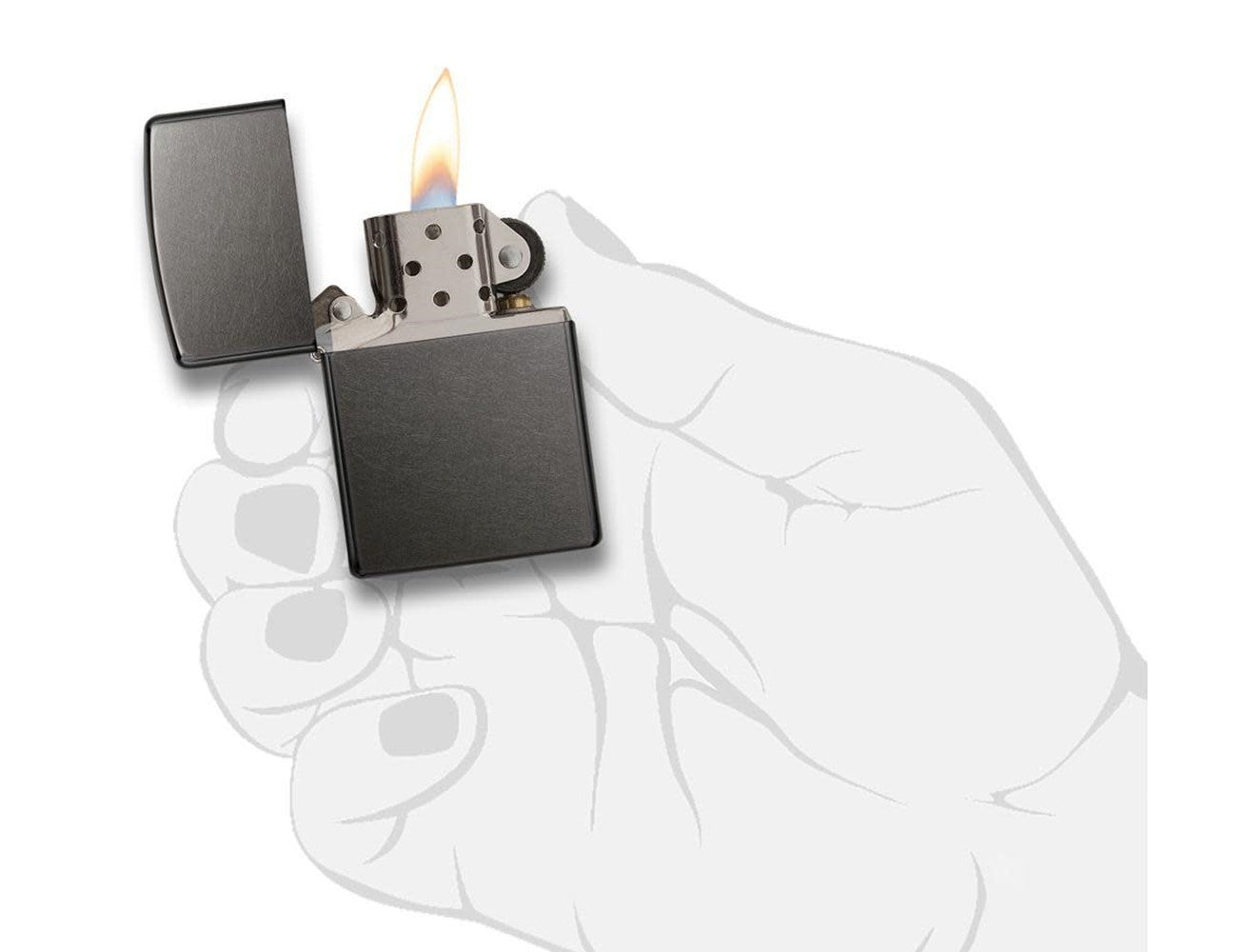 Zippo 28378 Reg Gray Dusk Mt Liter Lighter, Lighter, - Outdoor Kuwait