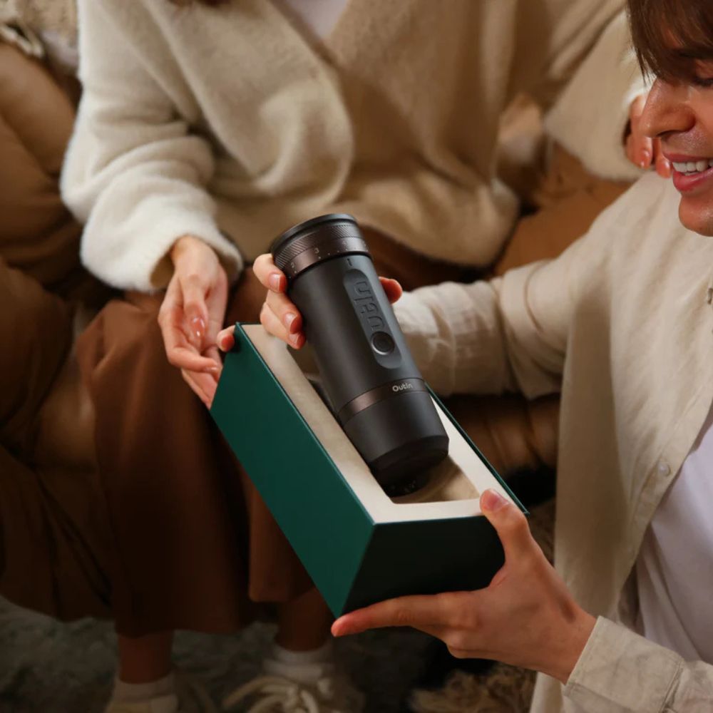 OutIn Fino Portable Electric Espresso Coffee Grinder - Sandstone White, Coffee Machine, - Outdoor Kuwait