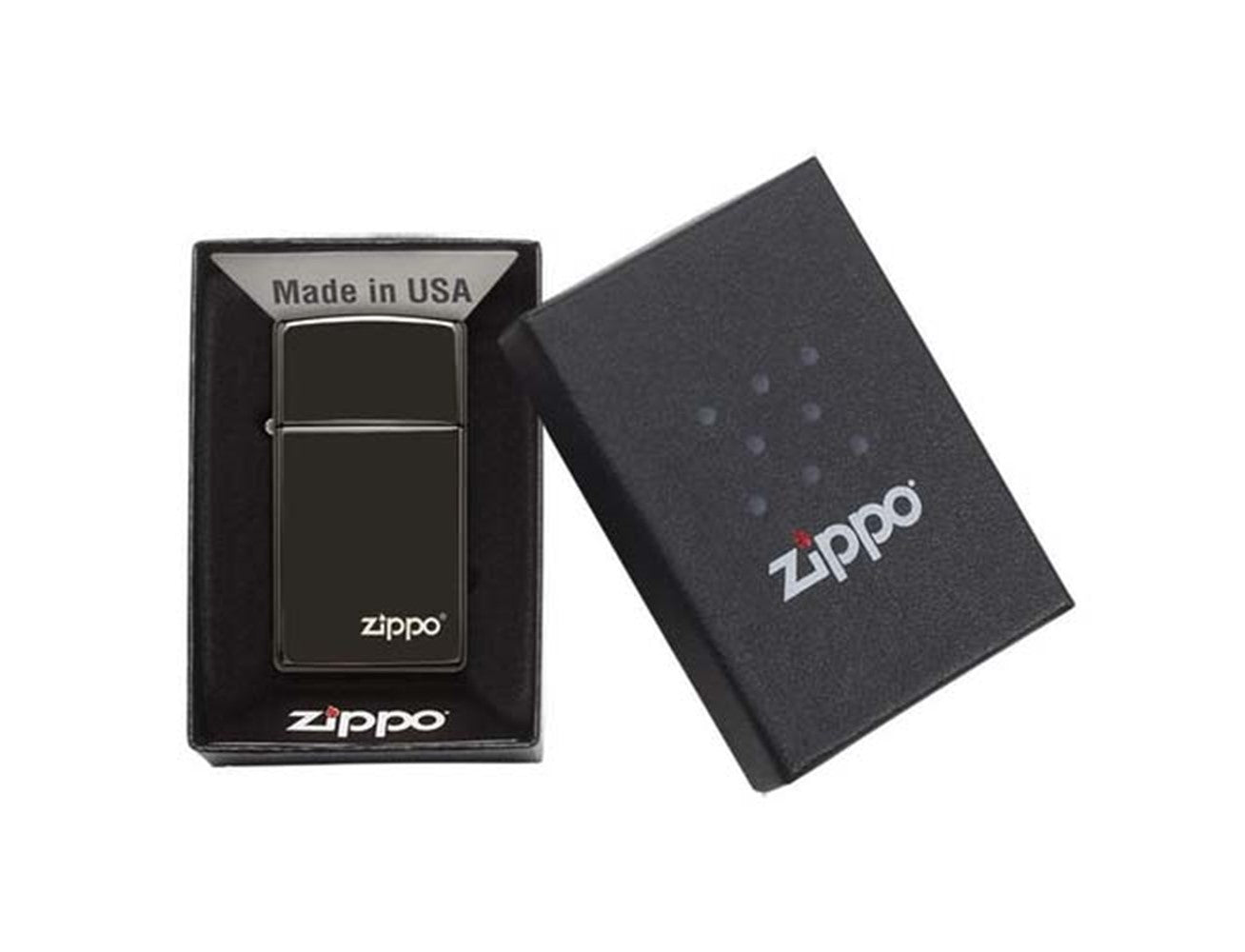 Zippo Lighter - 28123Zl 28123 Slim Ebony With Zippo, Lighter, - Outdoor Kuwait