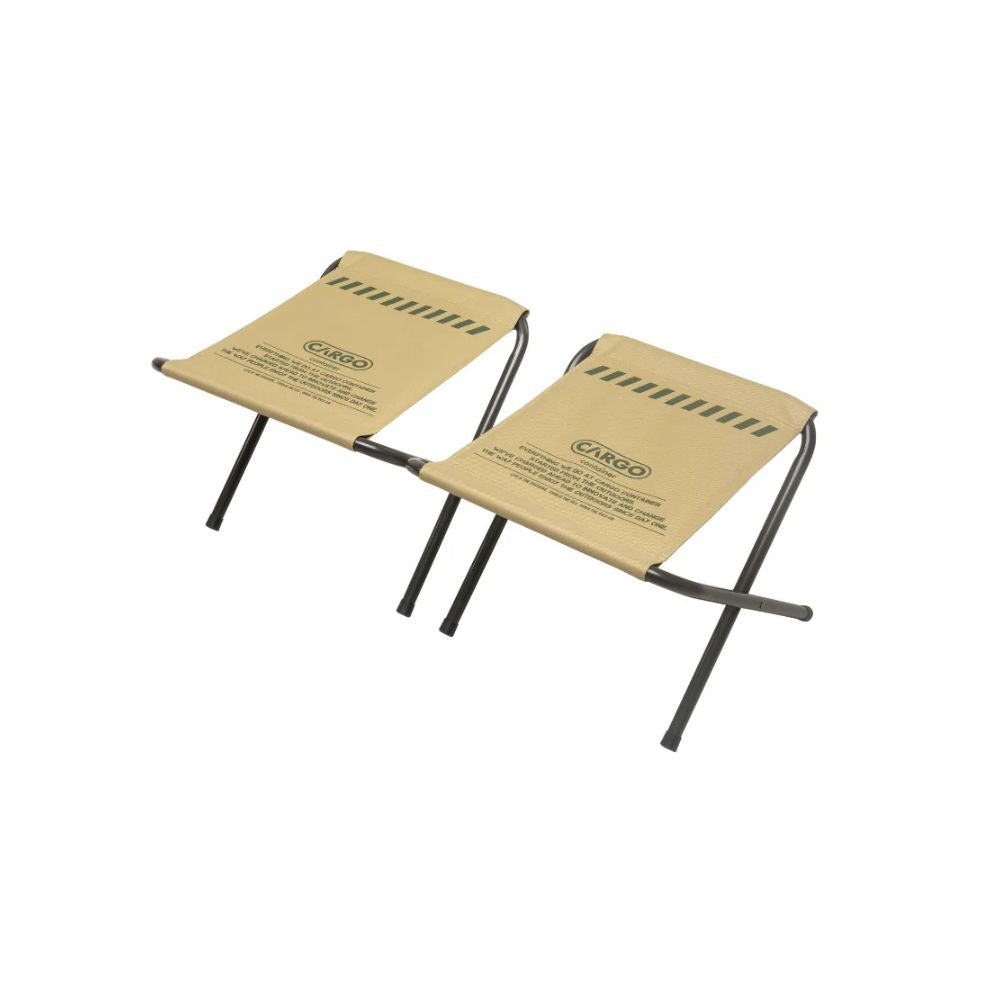 Cargo Container Wide BBQ Chair - 2, Camp Furniture, Beige - Outdoor Kuwait