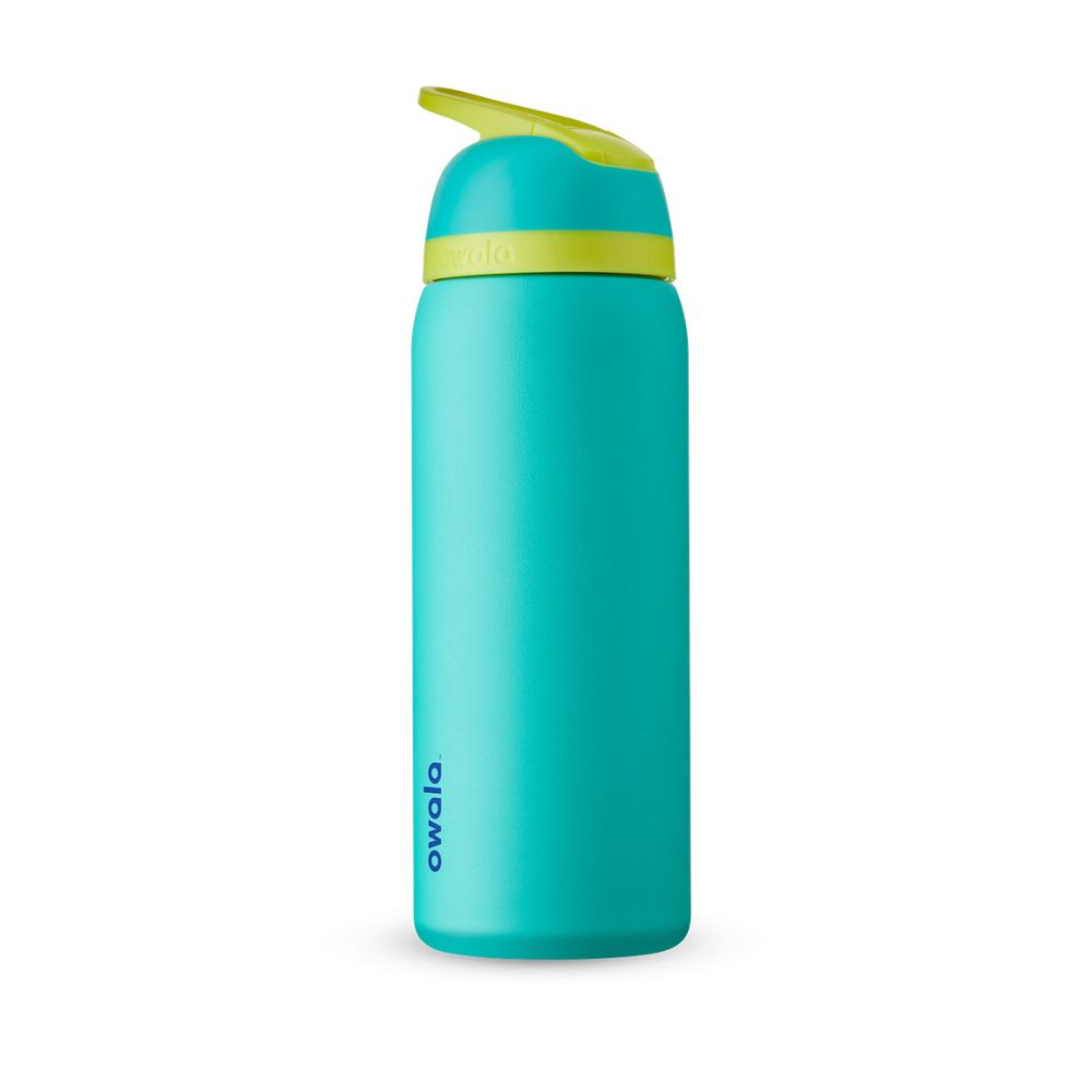 Owala Flip Insulated Stainless Steel Water Bottle 32 oz, Water Bottles, Teal Green   - Outdoor Kuwait