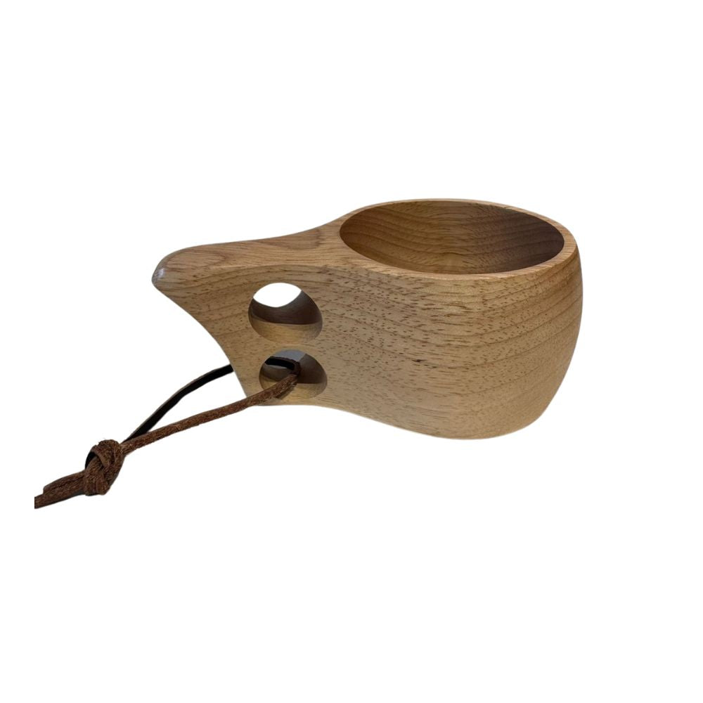 Outdoor Rubber Wood Mug - 173g, Wooden Mug,    - Outdoor Kuwait