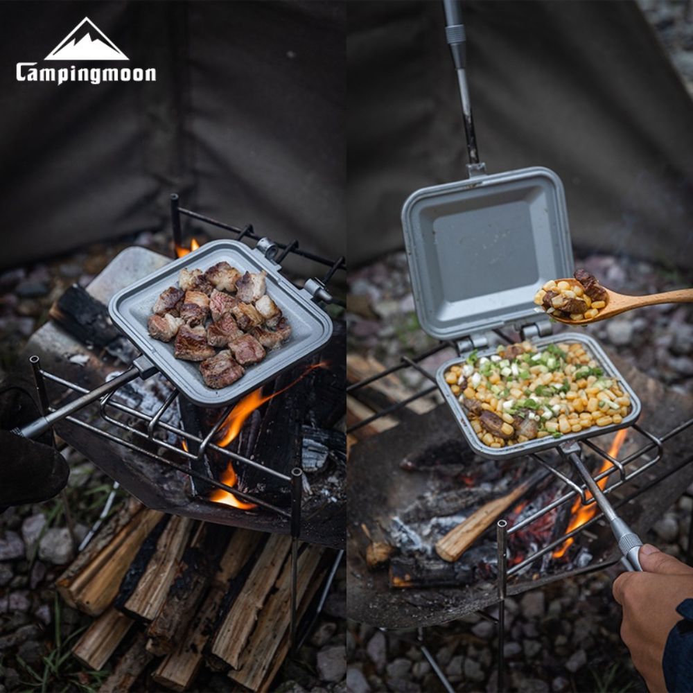 Campingmoon Sandwich Clip Multi-Purpose Pan, Cookware,    - Outdoor Kuwait