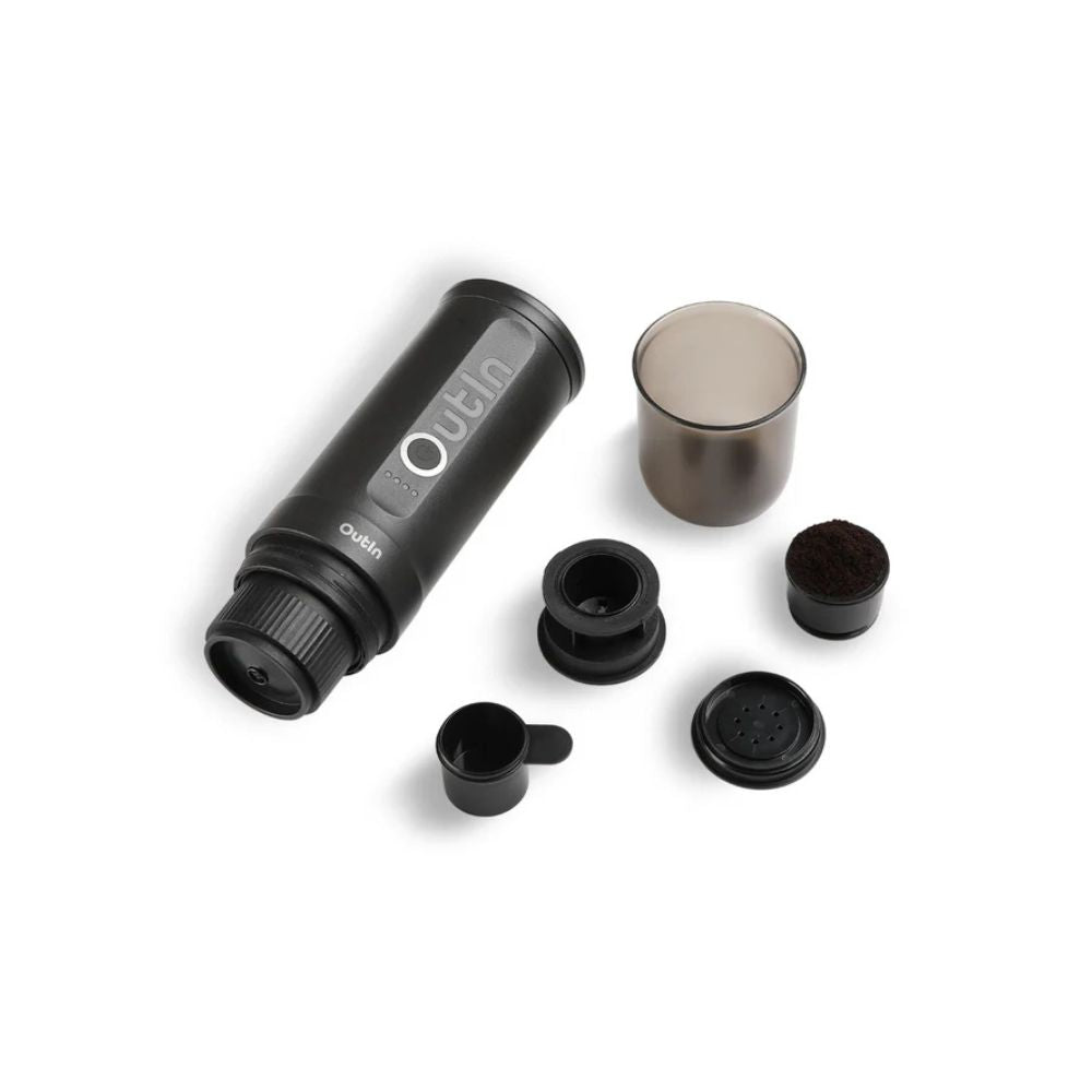 Outin Nano Portable Espresso Coffee Machine - Space Grey Combo, Espresso Machine, - Outdoor Kuwait