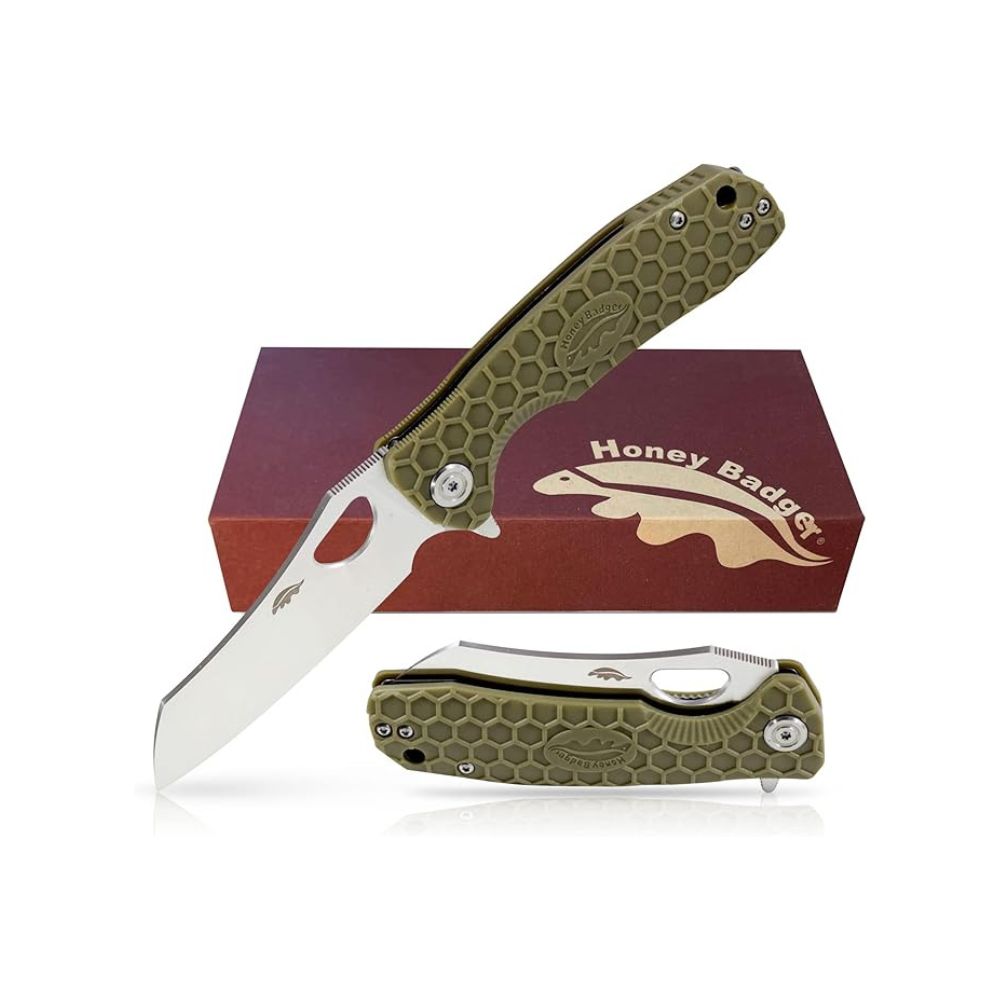 Honey Badger Wharncleaver D2 Large, Knives, Green - Outdoor Kuwait