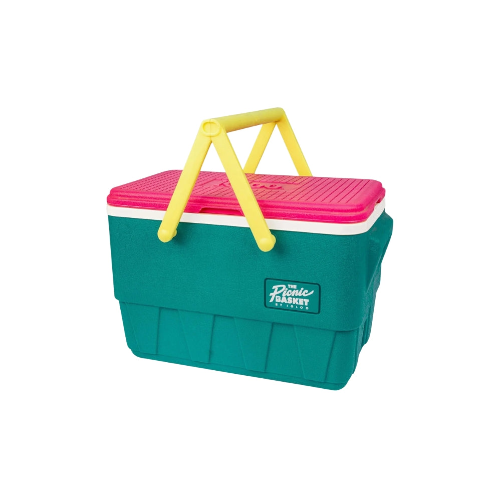 Igloo Retro Picnic Basket Cooler - 23.5L | 25Qt, Coolers, - Outdoor Kuwait