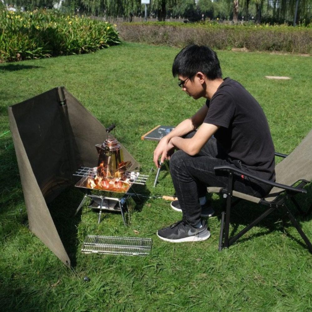 Campingmoon Bonfire Canvas Windshield, Windshield,    - Outdoor Kuwait