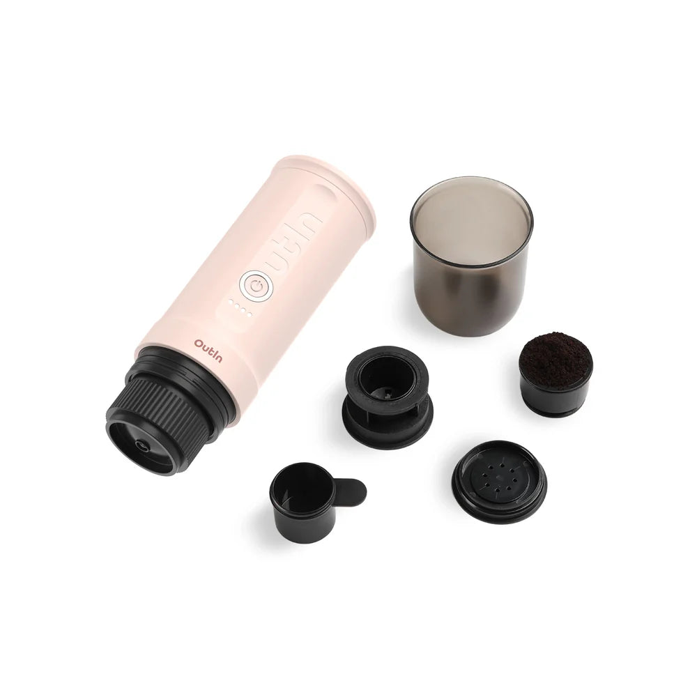 Outin Nano Portable Espresso Machine (Rose Quartz) X BCRF, Espresso Machine, - Outdoor Kuwait