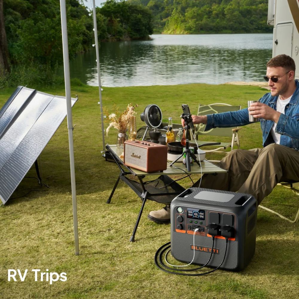 Bluetti Premium 200 (AC200PL) Portable Power Station | 2400W 2304Wh, Power Station, - Outdoor Kuwait