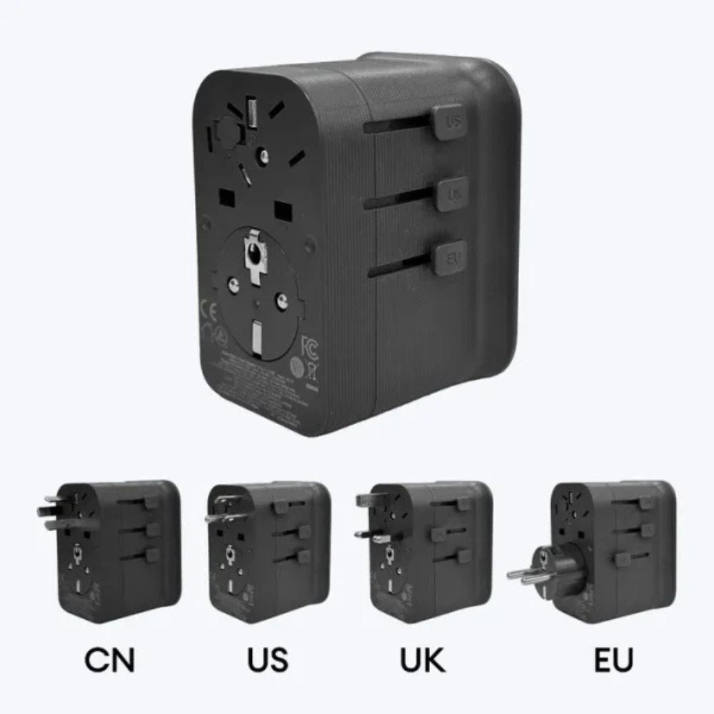 Anker Nano Travel Adapter (4-in-1, 65W) - Black, Wall Charger, - Outdoor Kuwait
