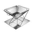 Campingmoon MT-045 Foldable BBQ Grill & Fire Pit - Large, Outdoor Grills,    - Outdoor Kuwait