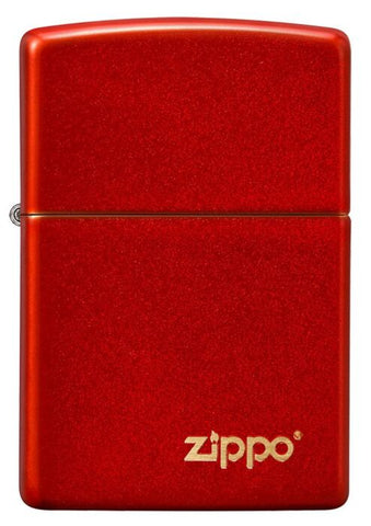 49475ZL 49475 Classic Metallic Red Zippo Logo