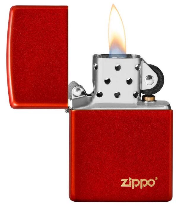 49475ZL 49475 Classic Metallic Red Zippo Logo, Lighter, - Outdoor Kuwait
