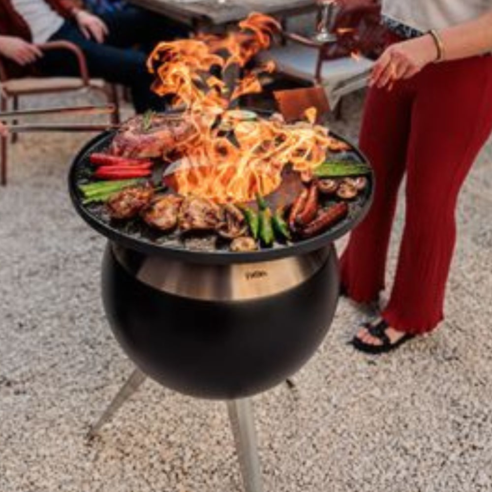 Hofats Moon 45 Fire Basket - Plancha, Firepit Lid, - Outdoor Kuwait