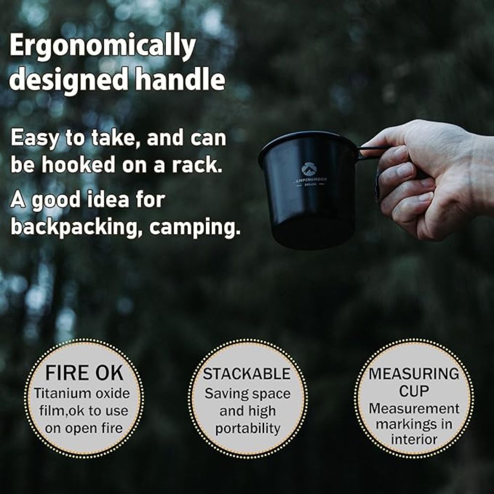 Campingmoon Large Sierra Mug Cup - 210ml, Cookware,    - Outdoor Kuwait