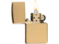 Zippo 254b-Hp Brass W/O Solid Brass Lighter