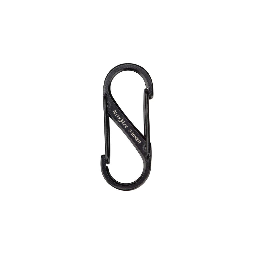 NITE IZE S-BINER BLACK - 2 Pack - Size 1, Carabiners,    - Outdoor Kuwait
