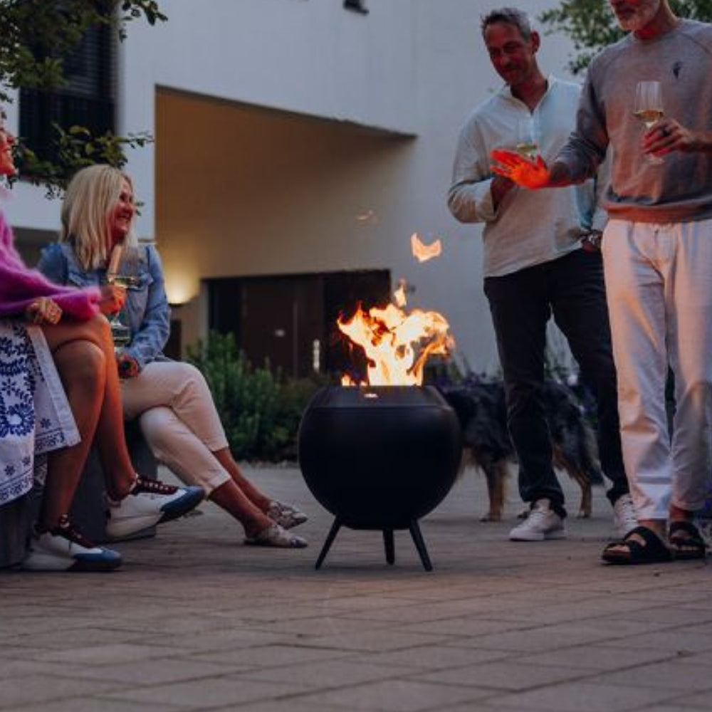 Hofats Moon 45 Fire Basket - Low Stand, Firepit, - Outdoor Kuwait