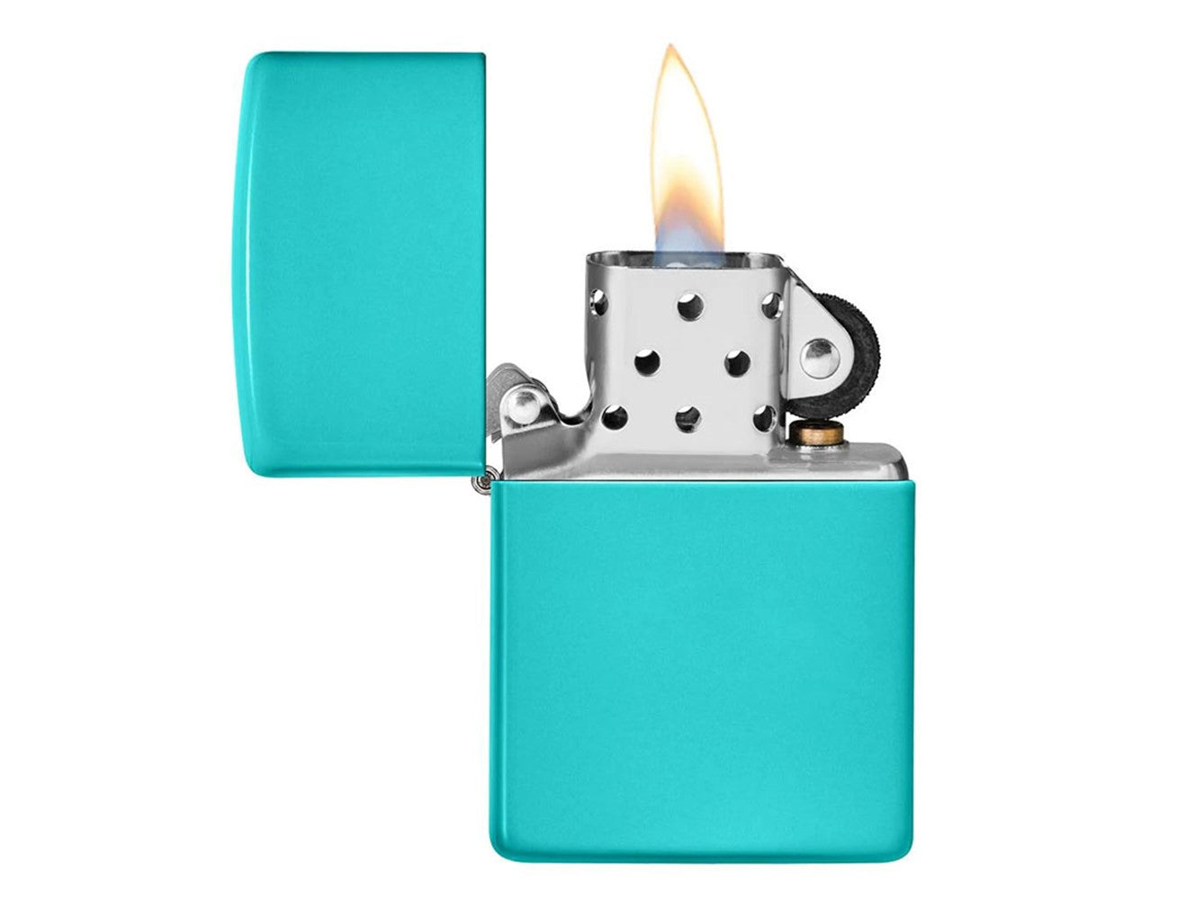 Zippo 49454 Regular Flat Turquoise Lighter, Lighter, - Outdoor Kuwait