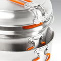 GSI Outdoor Glacier Stainless Base Camper Large, Cookware,    - Outdoor Kuwait