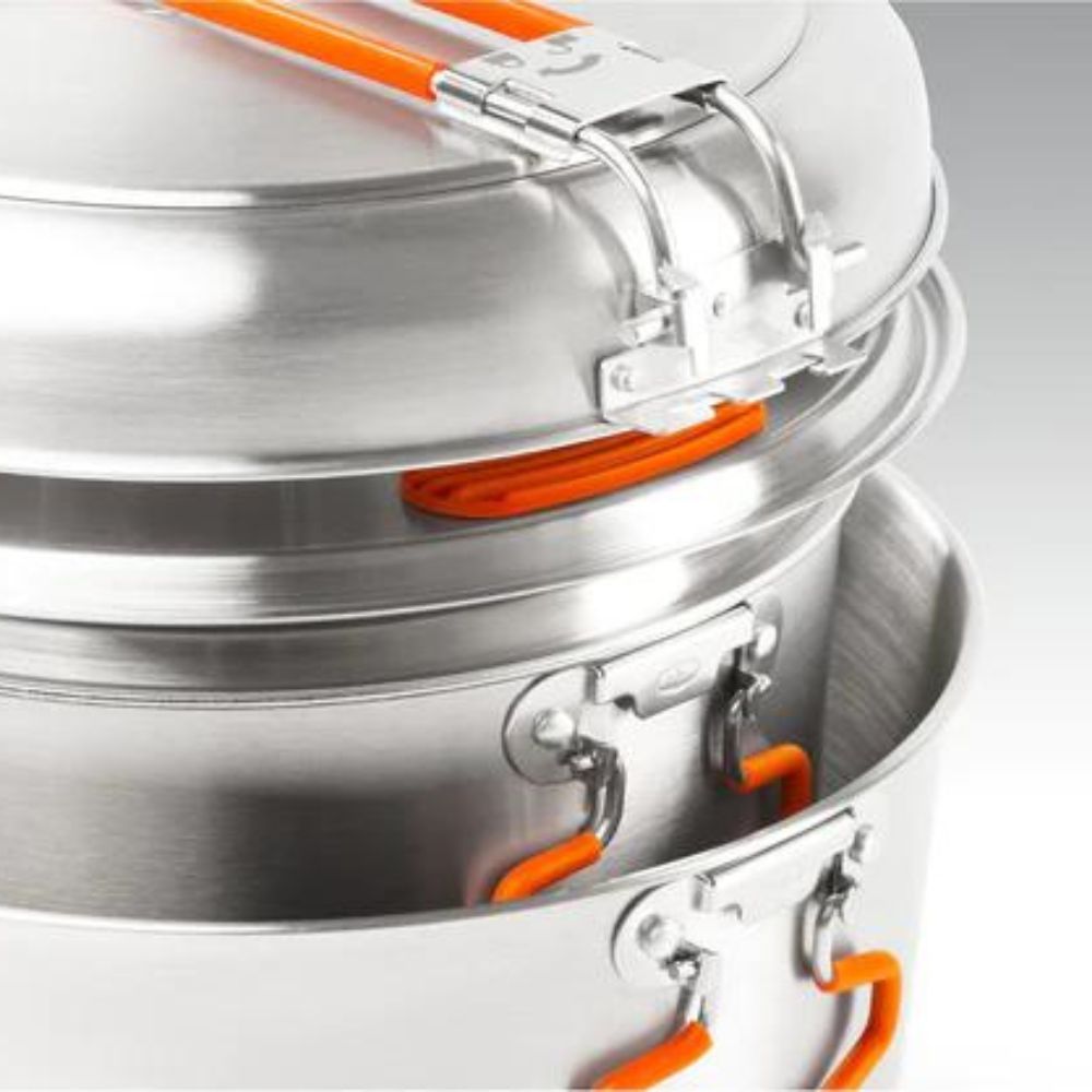 GSI Outdoor Glacier Stainless Base Camper Large, Cookware,    - Outdoor Kuwait