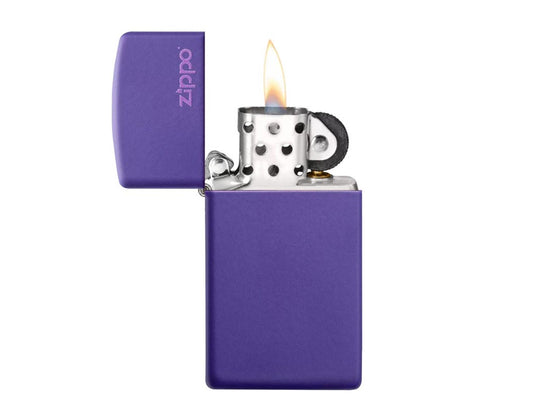 Zippo 1637 Slim Purple Matte Lighter, Lighters & Matches,    - Outdoor Kuwait