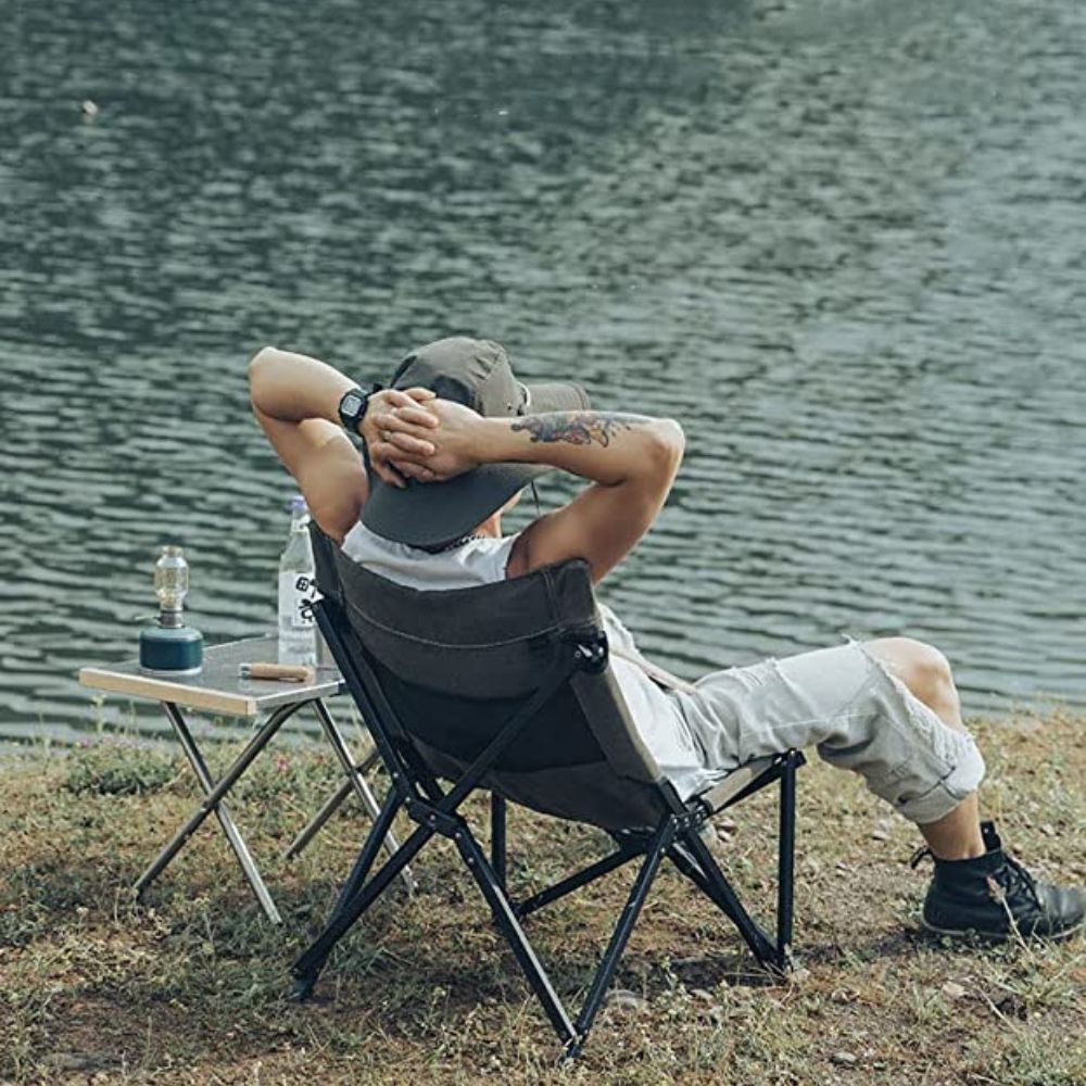 Campingmoon Grey Chuanzai Chair, Camp Furniture,    - Outdoor Kuwait