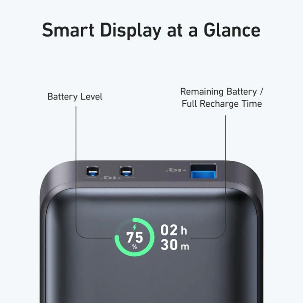 Anker 533 Power Bank Power Core 30W 10,000mAh - Black, Power Bank, - Outdoor Kuwait