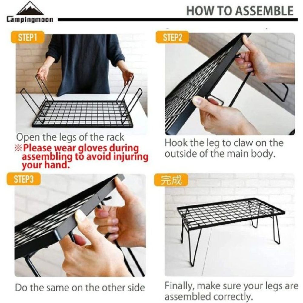 Campingmoon Folding Multipurpose Table, Camp Furniture,    - Outdoor Kuwait