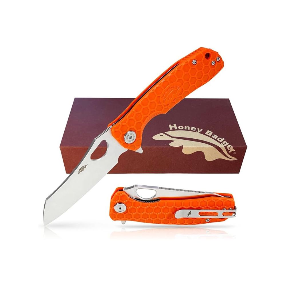 Honey Badger Wharncleaver D2 Large, Knives, Orange - Outdoor Kuwait