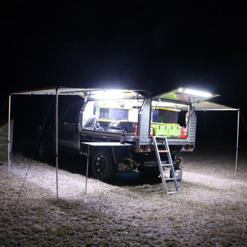 Hardkorr 100cm Tri-Colour LED Light Bar with Diffuser, Camping Lights & Lanterns,    - Outdoor Kuwait