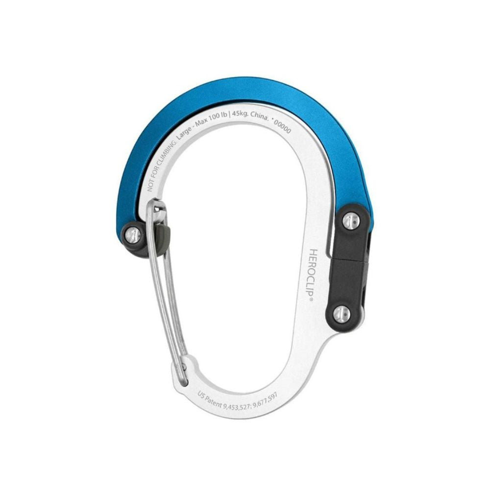 Heroclip® Large, Carabiners, Blue Steel   - Outdoor Kuwait