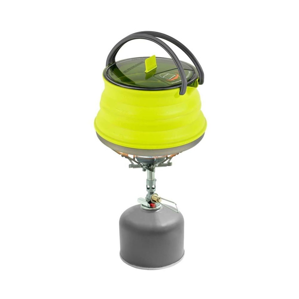 SEA TO SUMMIT X-KETTLE COLLAPSIBLE 1.3 LIGHTWEIGHT KETTLE - LIME, Kettle, - Outdoor Kuwait