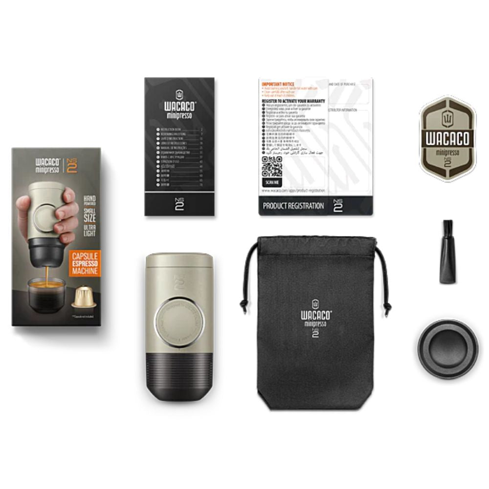 Wacaco Minipresso NS2 - Grey Olive, Espresso Machine, - Outdoor Kuwait