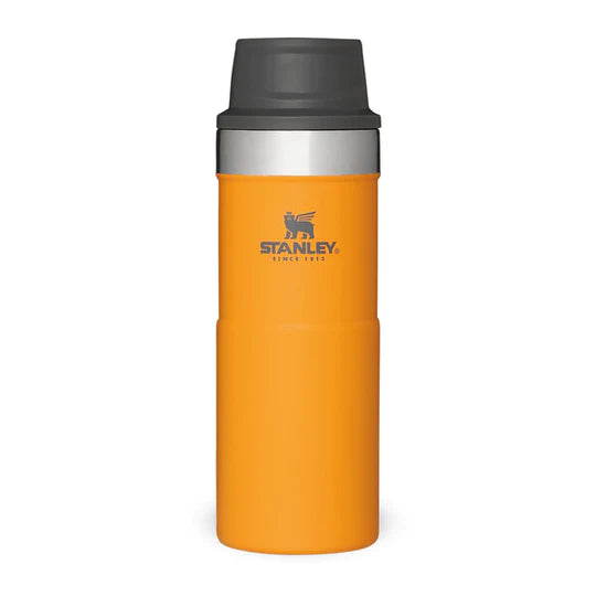 STANLEY CLASSIC TRIGGER ACTION TRAVEL MUG | 0.35L, Mugs, Saffron   - Outdoor Kuwait