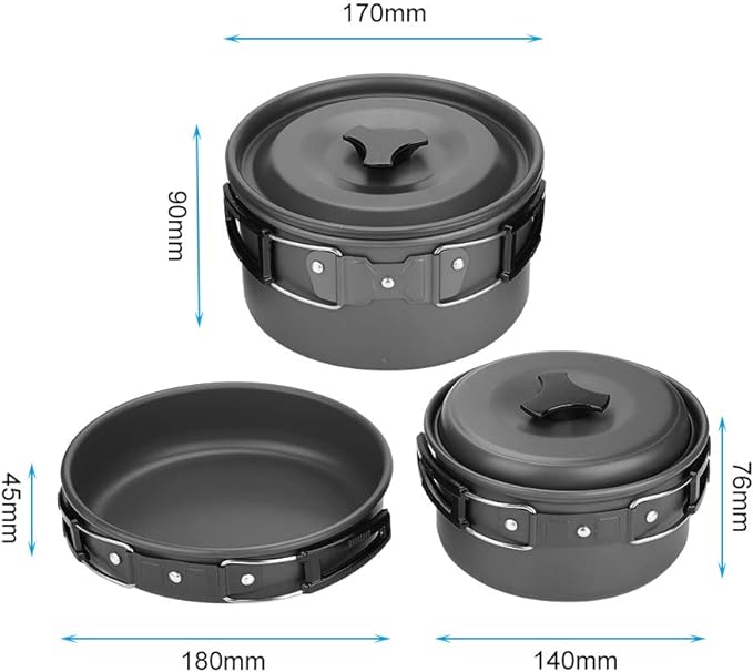 Outdoor Cookware Set 2-3 people, Cookware,    - Outdoor Kuwait