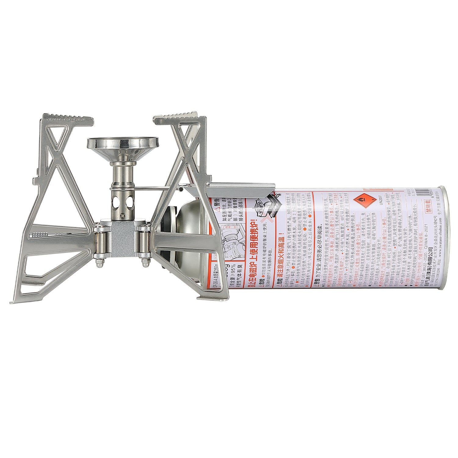 Campingmoon XD-3-NE Butane Camping Stove Stainless Steel Silver, , - Outdoor Kuwait