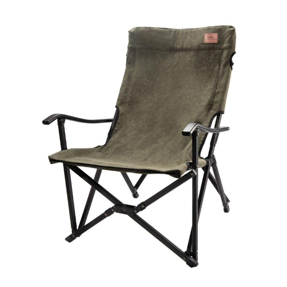 Campingmoon Foldable Canvas Camping Low Style Chair - Khaki, Camp Furniture,    - Outdoor Kuwait