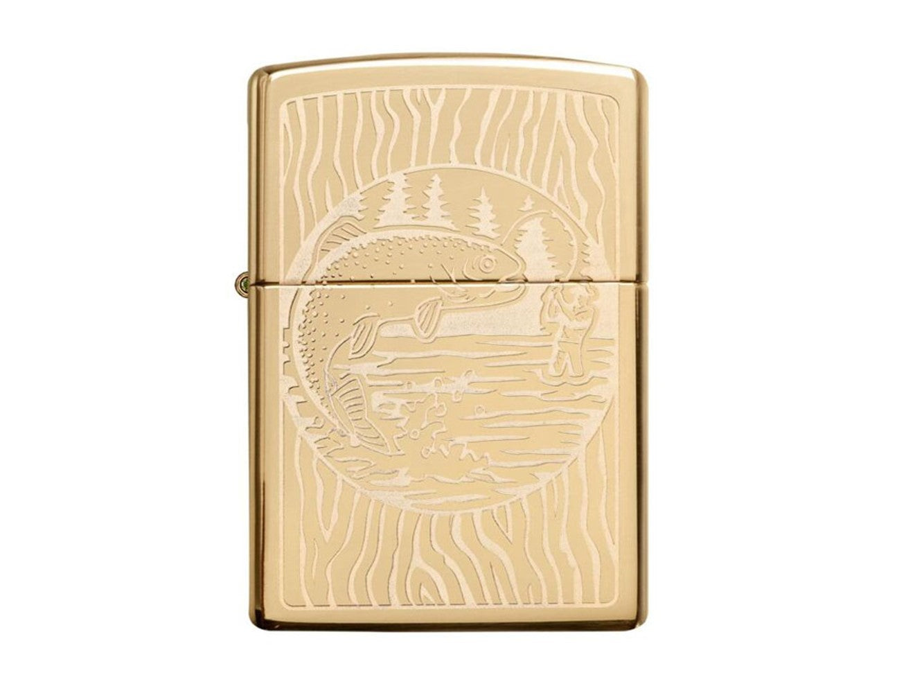 Zippo 49610 254b Fisherman Design Lighter, Lighter, - Outdoor Kuwait