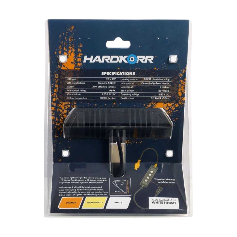 Hardkorr XDW Series Tri-Colour 45° Angled LED Work Light, Camping Lights & Lanterns,    - Outdoor Kuwait