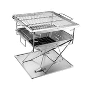 Campingmoon MT-035 Foldable BBQ Grill & Fire Pit - Medium, Outdoor Grills,    - Outdoor Kuwait