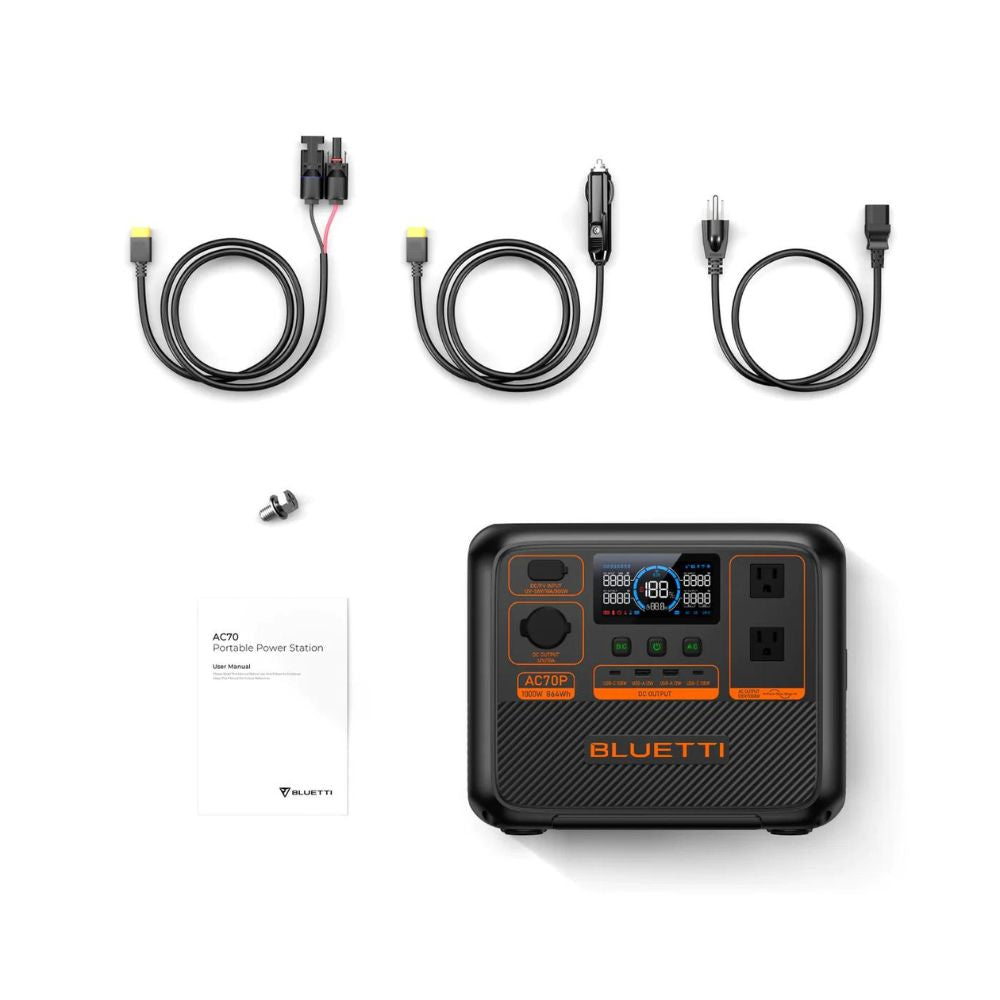 BLUETTI Premium 80 (AC70P) Portable Power Station | 1000W 864Wh, Power Station, - Outdoor Kuwait
