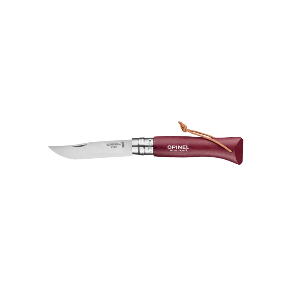 Opinel Trad. Colorama N08 Bushwhacker, Knives, Garnet - Outdoor Kuwait
