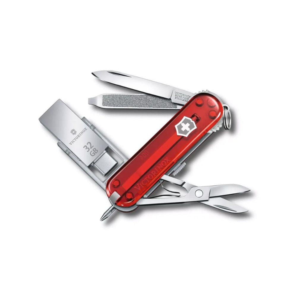 Victorinox @Work 32GB Trans Blister - Red, Knives,    - Outdoor Kuwait