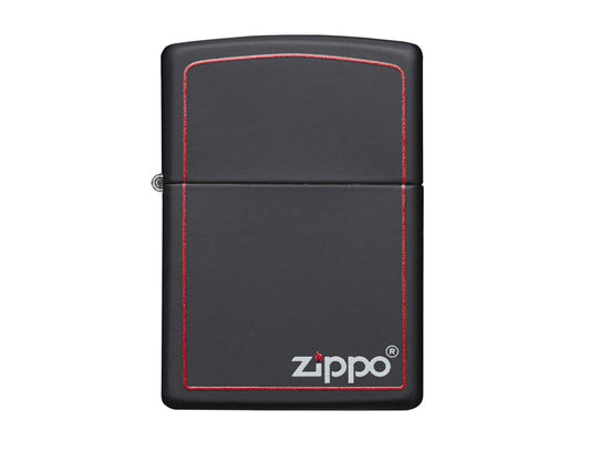 Zippo 218zb-Blkmatte W/Zip.Border-720060182 Lighter, Lighters & Matches,    - Outdoor Kuwait