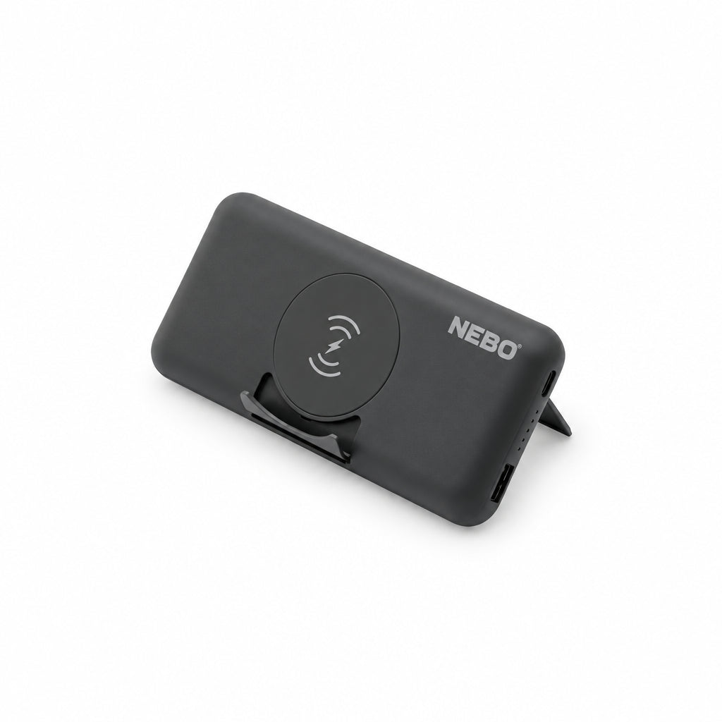Nebo 10,000mAh Powerbank with Kickstand & Wireless Charging, Power Bank,    - Outdoor Kuwait