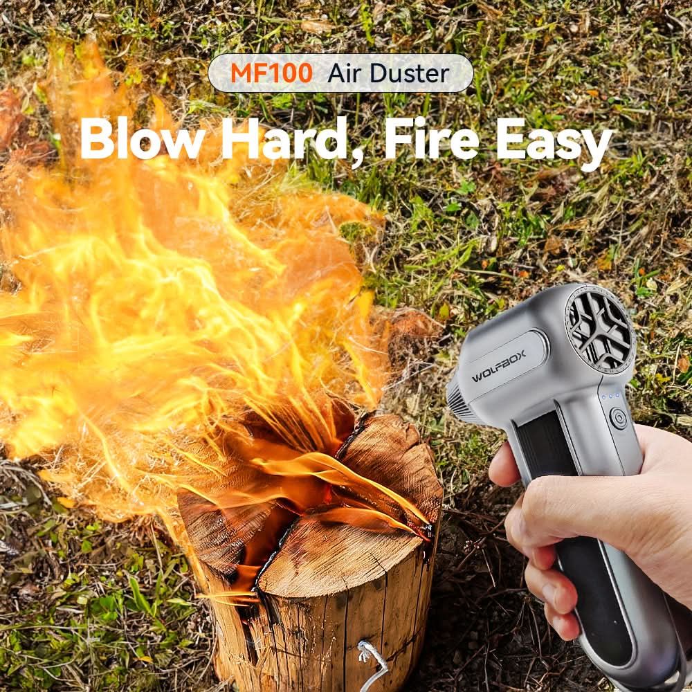 Wolfbox Compressed Air Duster - Super Power Electric Air Duster, Air Blower, - Outdoor Kuwait